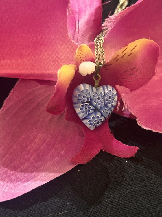 Splendid Murano glass pendant with silver chain – Decorative Objects, Metal (photo 6 of 10)