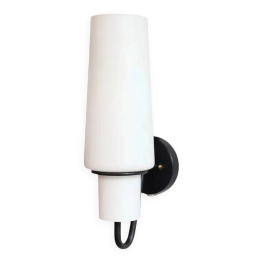 Raak glass torch wall lamp model C-1517 – wandlampen, Metal, Mid Century Modern