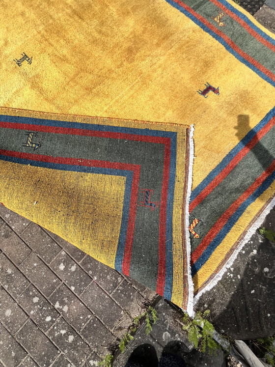 Image 1 of Tapis Gabbeh noué à la main - Laine vierge - 255 x 350 cm