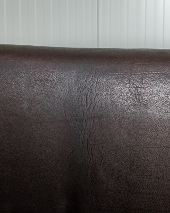 Image 1 of Canapé deux places vintage DS-47 de De Sede, canapé en cuir à encolure épaisse, assise extensible, années 1970