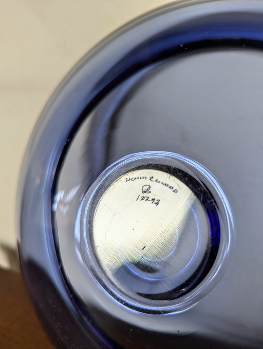 Deense midcentury schaal- glas- Per Lutken- Holmegaard