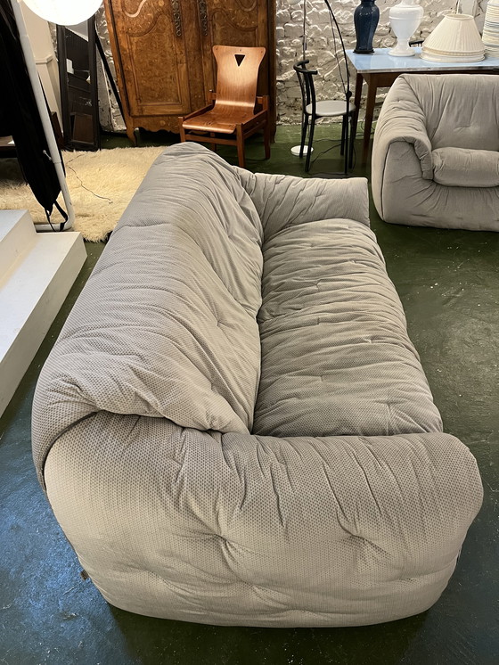 Image 1 of Conjunto de sofá y sillón modelo Sloop de Ligne Roset - años 80