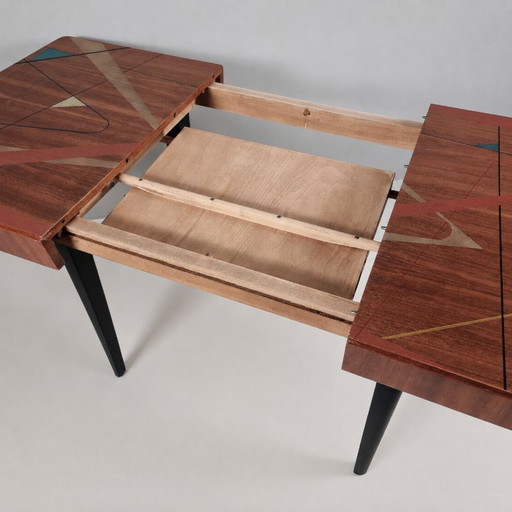 Vintage beukenhouten tafel, jaren 70 – eettafels, Wood (photo 2 of 10)