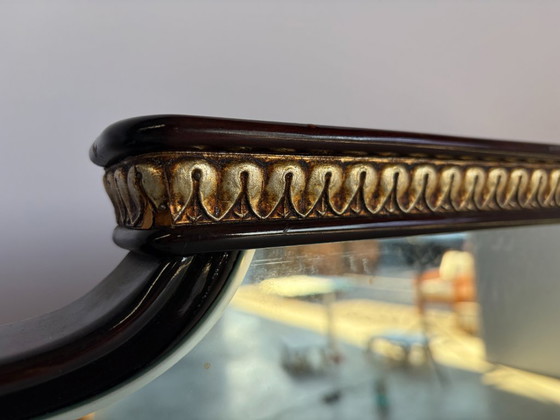 Specchio italiano in legno XL, anni '60 – Aurelio Giannobi, Vetro (photo 2 of 6)