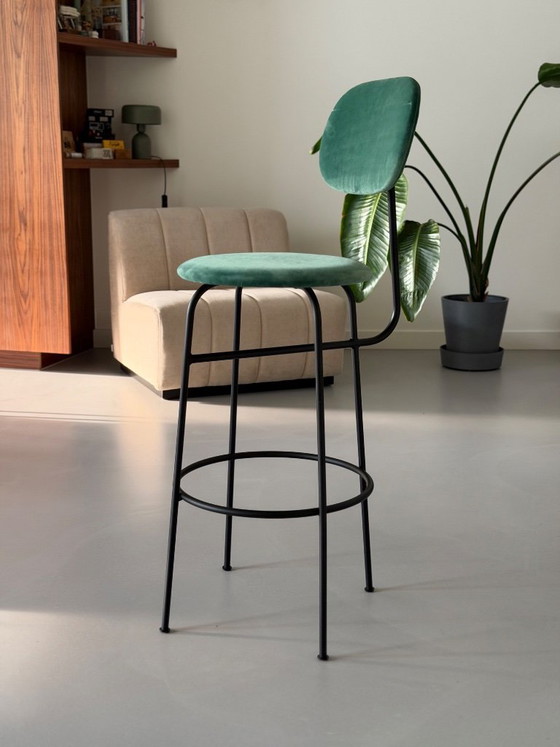 4x Sgabelli da bar Audo Copenhagen Afterroom Plus - City Velvet CA7832/031 Verde – Metal (photo 6 of 9)