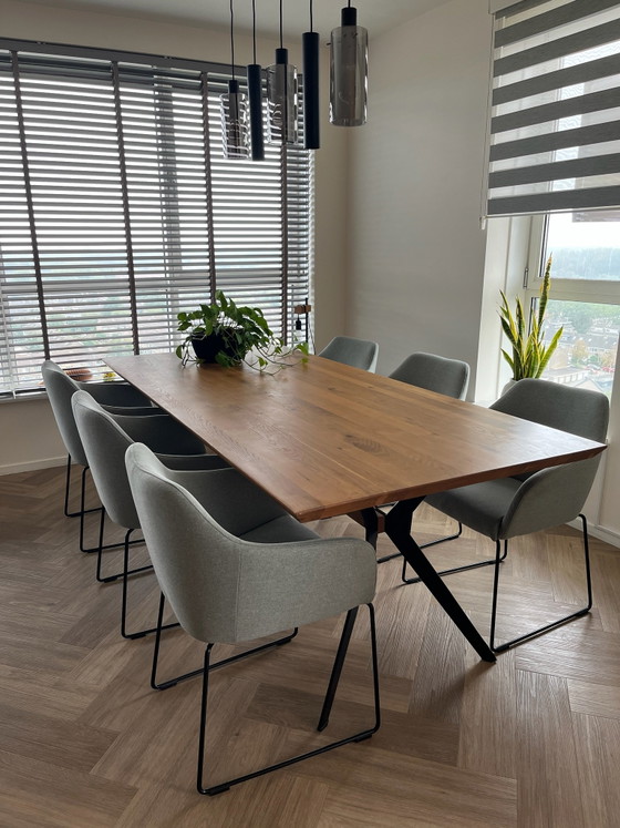 Kare Design, tavolo da pranzo in legno massello – Tavoli da pranzo, Metallo (photo 4 of 5)