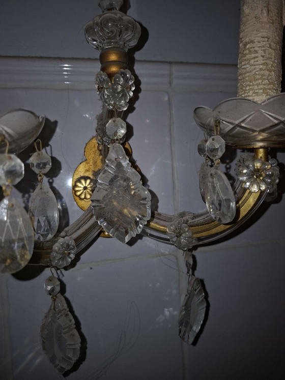 2 Apliques Maria Theresa, Metal, Cristal, Crema (foto 2 de 5)