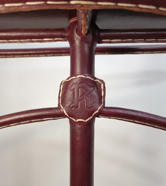 Image 1 of Valet de chambre gainé cuir par Jacques Adnet 1950s