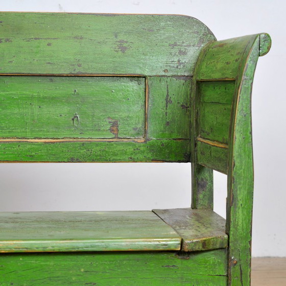 Image 1 of Antique Pine Bench, 1930’s