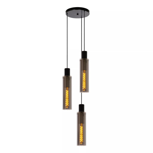 Lucide Orlando Pendelleuchte - Ø 32 cm - 3xE27 - Rauchglas