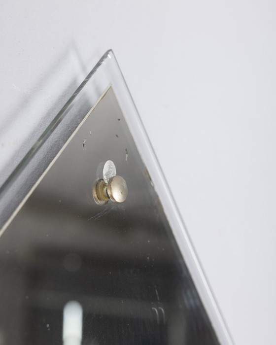 Image 1 of Specchio a goccia da parete vintage anni 60 in vetro design Italiano