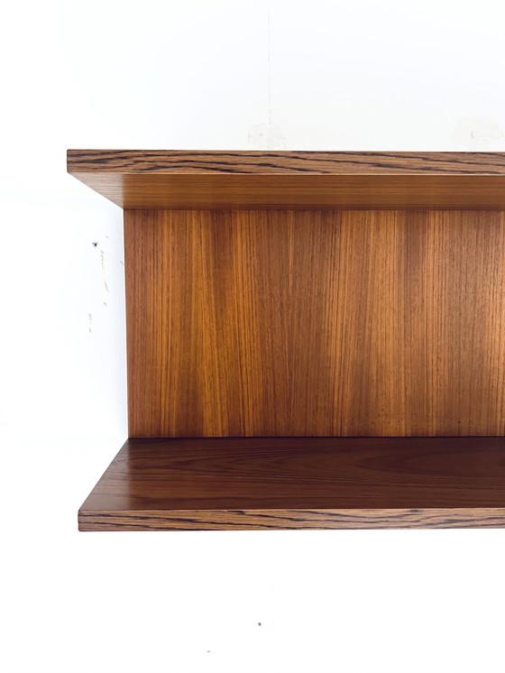 Image 1 of Vintage teak wall shelf '60s