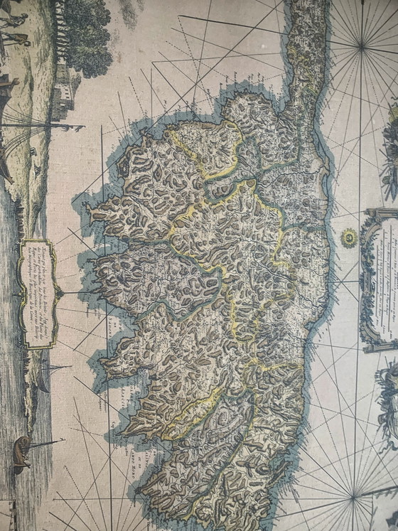 Rare ancient map of Corsica from the 18th century! – Paintings & Drawings, Paper (photo 2 of 7)