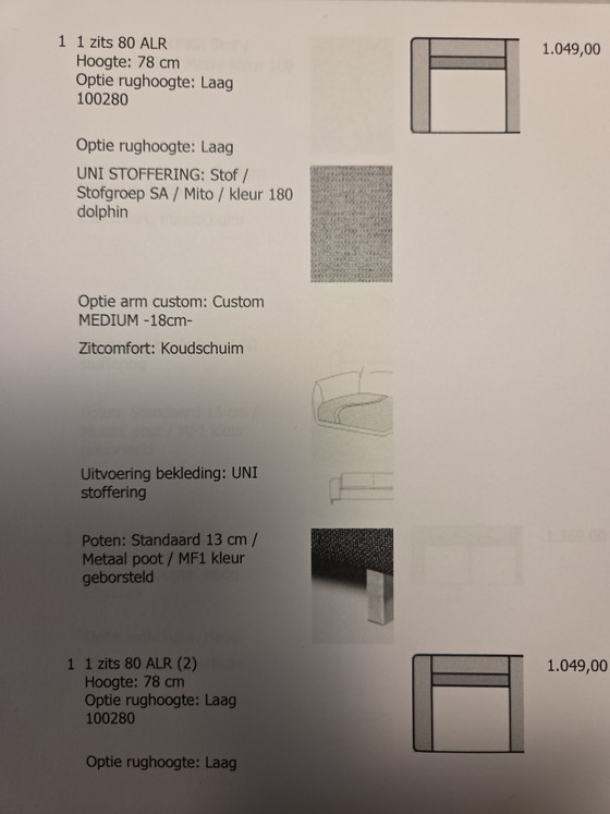 Image 1 of 2 nieuwe Montel stoelen in verkoop wegens te grote maatvoering 