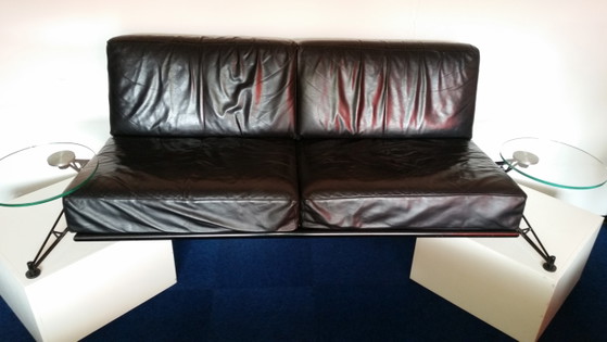 Ledersofa „Harvink Design Wings“ (Klon) – 2 Sitzer Sofas, Leather, Metal (photo 4 of 8)