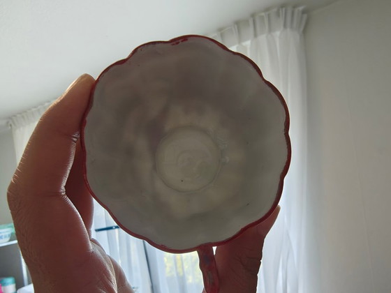 Tazze da tè vintage giapponesi in porcellana guscio d'uovo Kutani, Servizi da tavola, Dorato (foto 3 di 10)