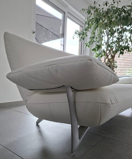 Rolf Benz 2 posti + 3 posti pelle rinnovata – Zona salotto, Metallo (photo 7 of 23)