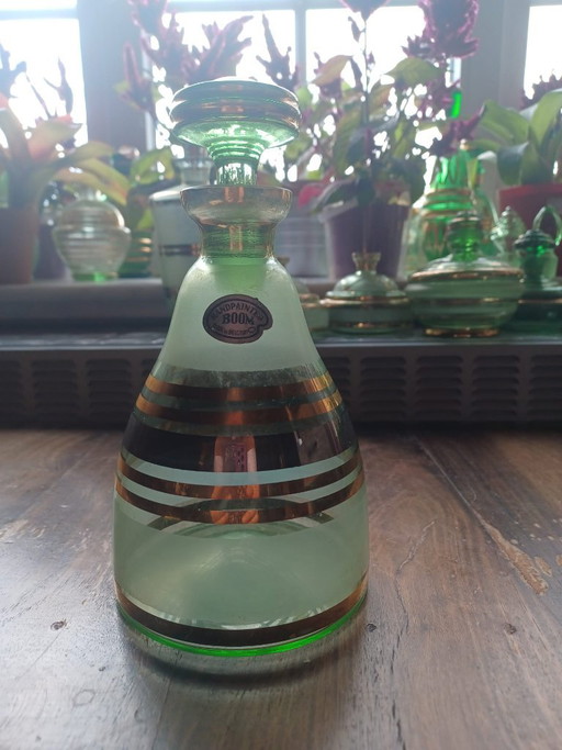 Booms Glass Carafe With Stopper - De Rupel 1950s – decoratieve objecten