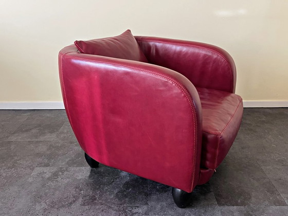 Image 1 of REGENT Club Chair Lounger Chair van Lambert, leer Toscana Rood