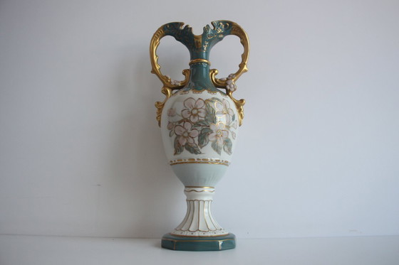 Image 1 of Vaso/anfora in porcellana d'epoca, Royal Dux, anni '60.