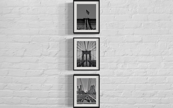 Image 1 of Brooklyn Bridge Set II - Serie di 3 - New York