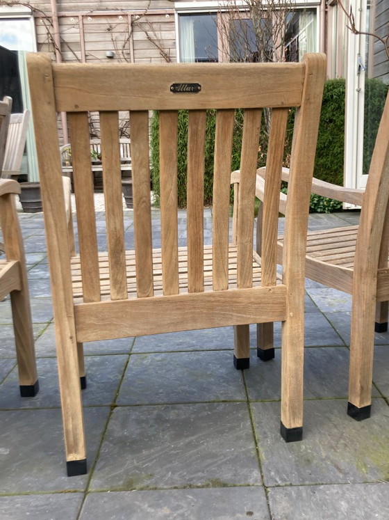 Image 1 of set of 4 Allure teak garden chairs