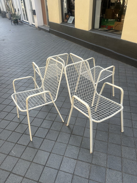 Image 1 of 4 Vintage wire garden chairs