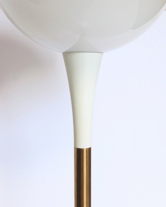 Lampadaire Vintage Space Age Bent Karlby – Plastique, Laiton (photo 9 of 12)