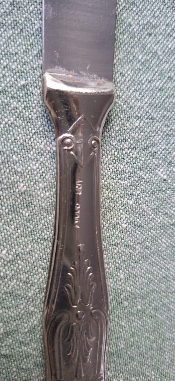 Image 1 of Luxe verzilverd bestek, Kings Pattern, Fleuron, Christofle