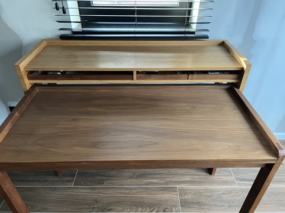 Lambert Modesto Secretaire (Bureau) Walnoot En Bamboe – Bamboo (photo 5 of 5)