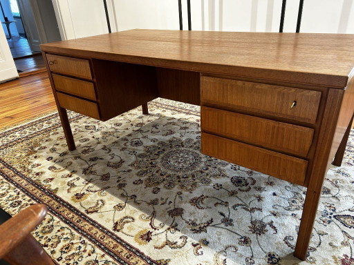 Teak desk - Model 77 Omann Jun, Denmark, 1960s – bureau, Wood