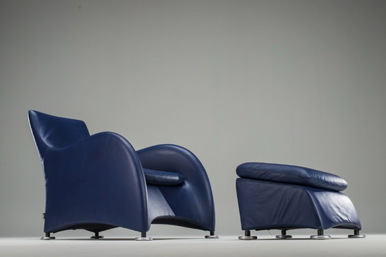 Image 1 of Set Loge Loungestoel & Ottoman van Gerard Van Den Berg voor Montis, jaren 1990