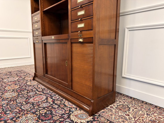 Italian Classic Assi D'Asolo Bookcase – Wood, Brass (photo 13 of 21)