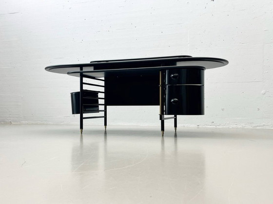 Image 1 of Johnson Wax desk model 617 by Frank Lloyd Wright for Cassina, 1992s