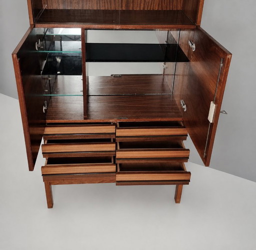 Vintage Bookcase in Beech, 1970s – high boards, Wood (photo 2 of 9)