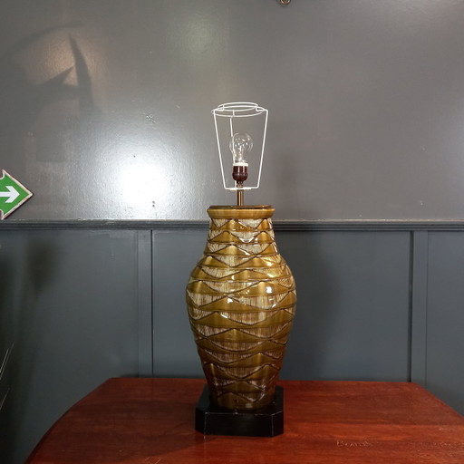 Lámpara de mesa de cerámica vintage
