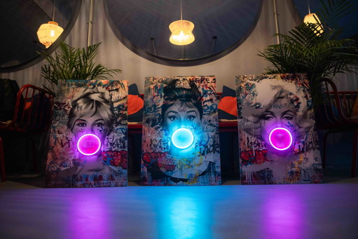 LEDmansion -Bubble-collectie V.1. Marylin Audrey Brigitte Kunst led-lamp