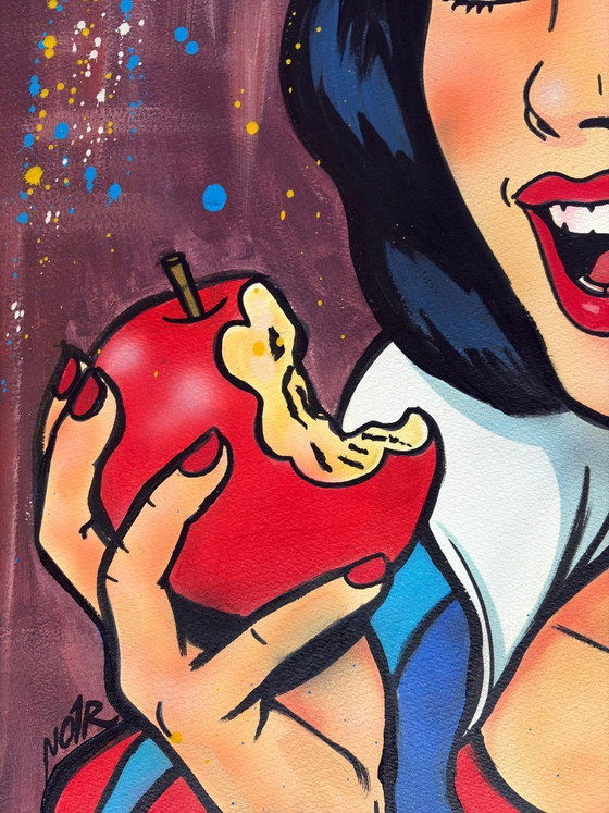 Image 1 of NO1R Visualart - Dolce tentazione - Dipinto dell'artista sotto vetro