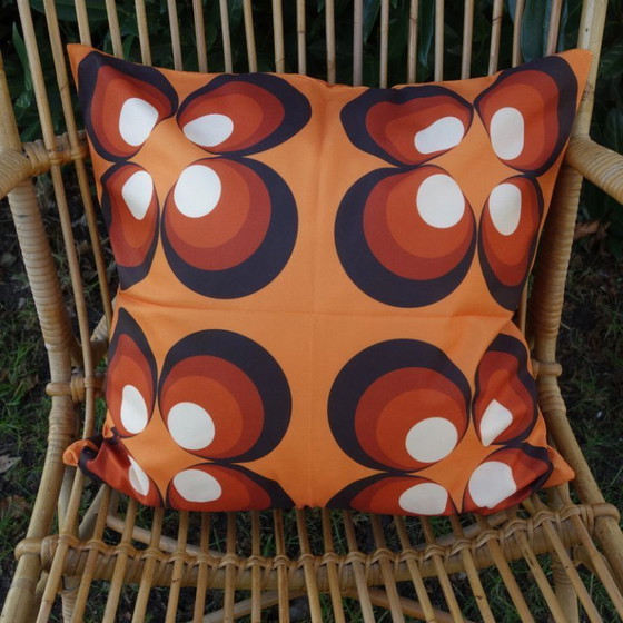 Image 1 of Set van 4 Retro kussenhoezen Seventies Hippie Flowerpower stijl 45 x 45 cm exclusief binnenkussen