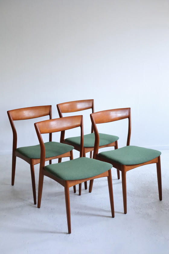 Image 1 of Juego de 4 sillas de comedor R. Borregaard, década de 1970.