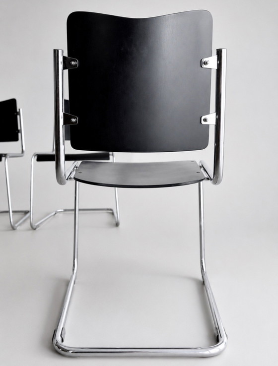 Image 1 of Set of 4 Vintage Tecta B11 Cantilever Chairs, Jean Prouve
