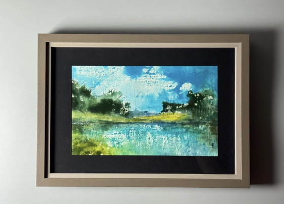 Eugène Eechaut (1928-2019) - Watercolor on Paper, Hand Signed, Dated and Framed – Paintings & Drawings, Glass (photo 6 of 15)