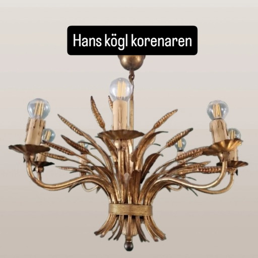 Hollywood Regency chandelier by Hans Kogl