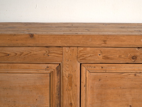 Antiek dressoir van grenenhout, China, circa 1900, IJzer, Zwart, Rustic (foto 75 van 77)