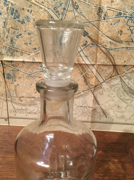 Carafe and liqueur cork – Glass & Decanter, Crystal, Glass, Vintage (photo 3 of 5)