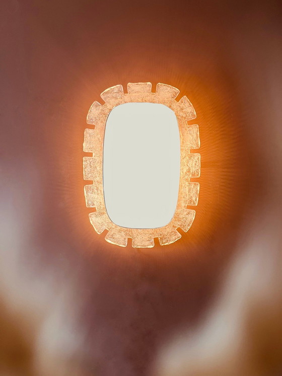 Image 1 of Miroir et éclairage Egon Hillebrand années 70