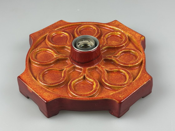 Image 1 of Lámpara de pared de cerámica de los años 60 y 70, diseño de la era espacial de mediados de siglo