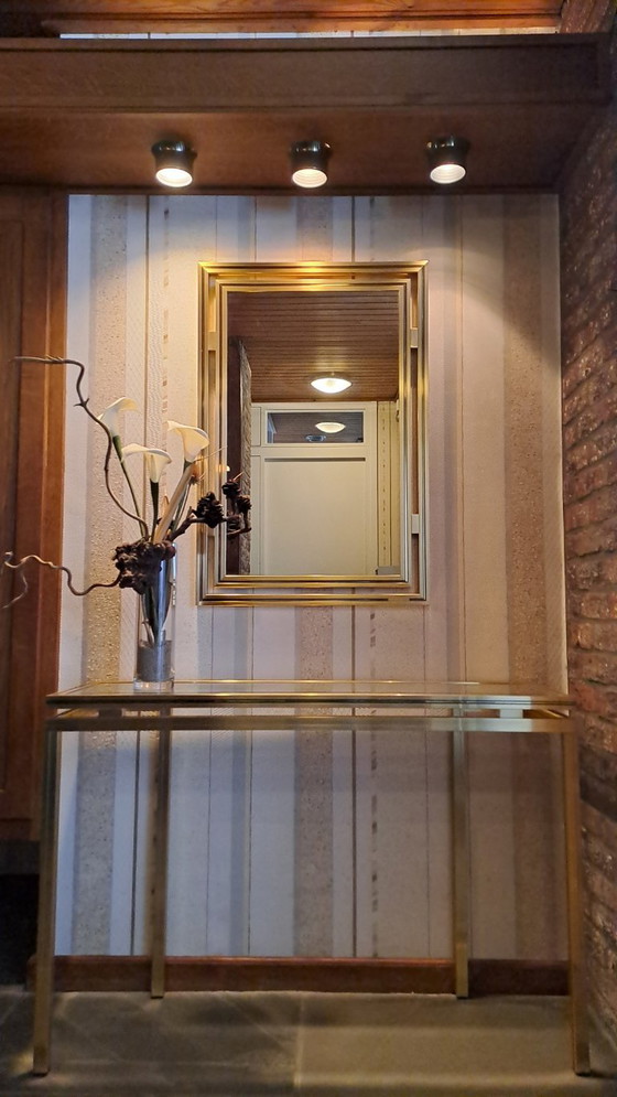 Pierre Vandel Paris – Specchio & console vintage – Vetro (photo 4 of 7)