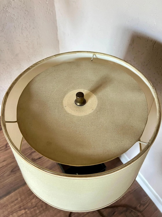Space Age Tafellamp van Faux-Palissander en Rookglas, gemaakt in de VS jaren 70 – Tafellampen (photo 10 of 10)