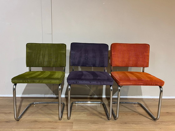 Image 1 of 3x Sedie da pranzo Zuiver Ridge Rib Kink - Design - Ottime condizioni